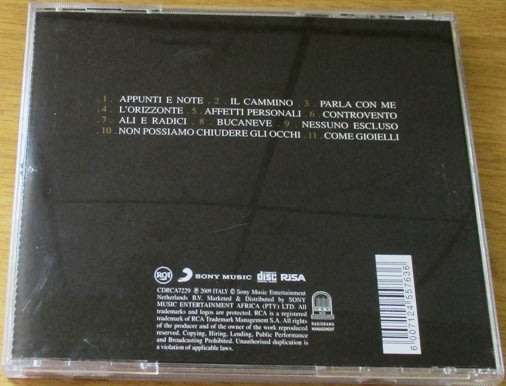 EROS RAMZZOTTI Alle Radici CD [Shelf G x 12]
