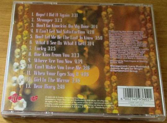 BRITNEY SPEARS ...Oops I did it again CD [Shelf G x 15]