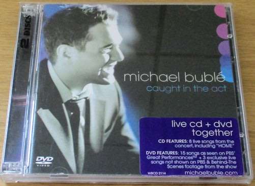 MICHEL BUBLE Caught in the Act CD+DVD 2xCD [Shelf G x 15]