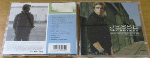 JESSE McCARTNEY Right Where You Want Me  [Shelf G x 21]