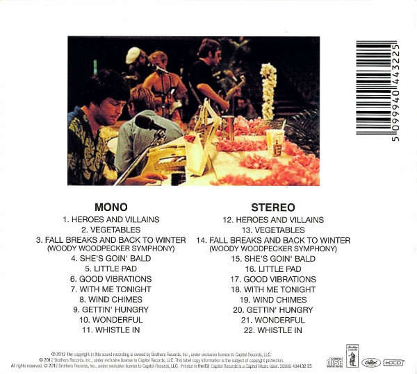 THE BEACH BOYS Smiley Smile HDCD EUROPE Cat#50999 404432 25 [2012 remaster]
