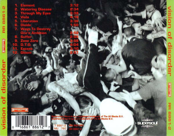 VISION OF DISORDER NYC Hardcore CD