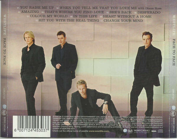 WESTLIFE Face To Face CD