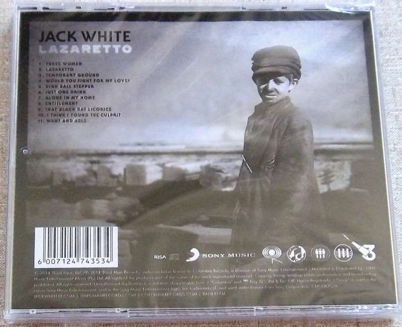 JACK WHITE Lazaretto SOUTH AFRICA Cat# CDCOL7536