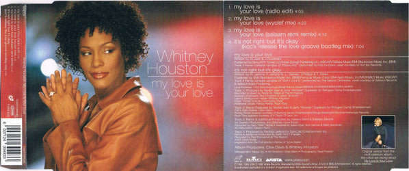 WHITNEY HOUSTON My Love Is Your Love CD Single
