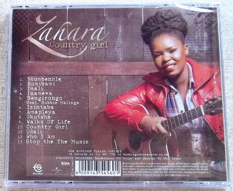 ZAHARA Country Girl SOUTH AFRICA Cat# CDRBL 796