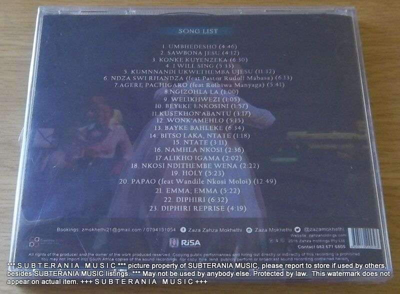 ZAZA Blowing the Horn of Chronicle  Record Live at Soweto Theatre SOUTH AFRICA CDZHD002