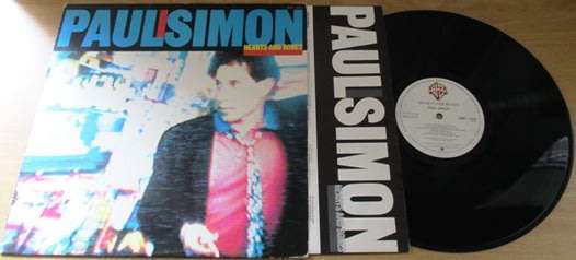 PAUL SIMON Hearts and Bones VINYL LP Record