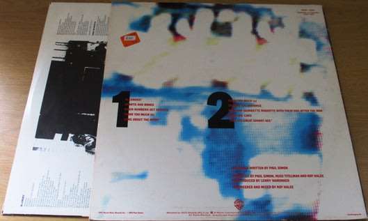 PAUL SIMON Hearts and Bones VINYL LP Record