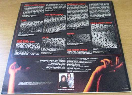 GINO VANELLI Power People VINYL LP Record