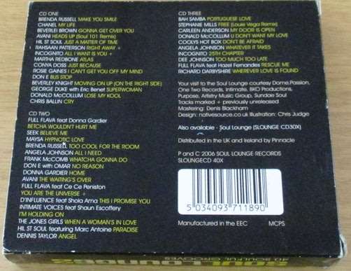 SOUL LOUNGE Vol. 2 3xCD Box Set [Shelf Z Box 12]