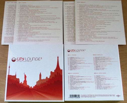 CITY LOUNGE 3 Paris Berlin London New York   4xCD BOX SET [Shelf V Box 3]