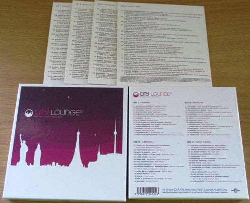 CITY LOUNGE 2 Berlin London New York   4xCD BOX SET [Shelf V Box 3]