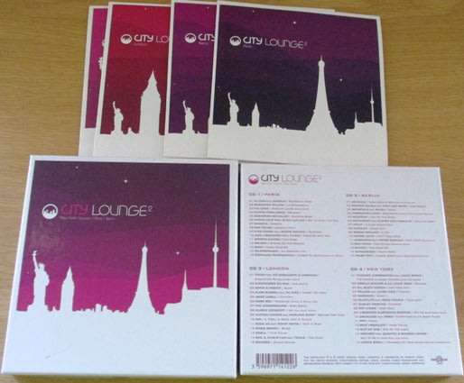 CITY LOUNGE 2 Berlin London New York   4xCD BOX SET [Shelf V Box 3]