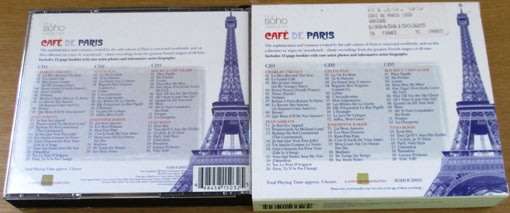 CAFE DE PARIS 3xCD Deluxe Edition featuring 60 French Cafe Songs BOX SET [Shelf V Box 3]