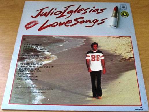 JULIO IGLESIAS Love Songs VINYL LP Record