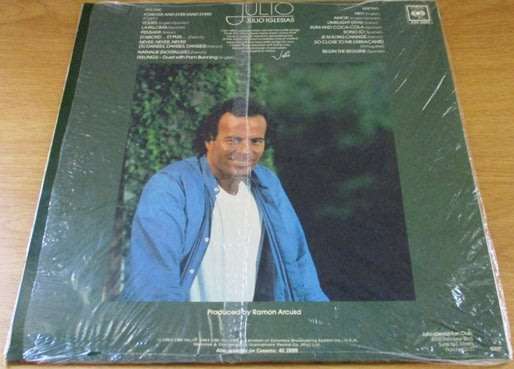 JULIO IGLESIAS Julio featuring Forever and Ever Feelings etc VINYL LP Record
