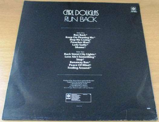 CARL DOUGLAS Run Back VINYL LP Record