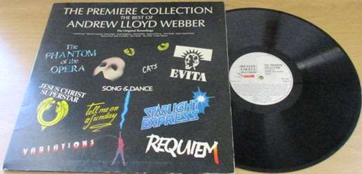 ANDREW LLOYD WEBBER The Premiere Collection The Best Of VINYL LP Record VG+