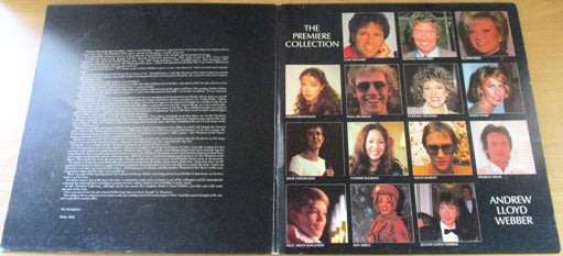 ANDREW LLOYD WEBBER The Premiere Collection The Best Of VINYL LP Record VG+