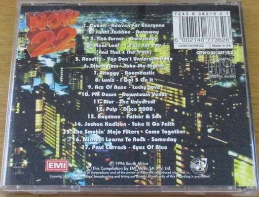 NOW THAT'S WHAT I CALL MUSIC 22  CD [Shelf V x 4]