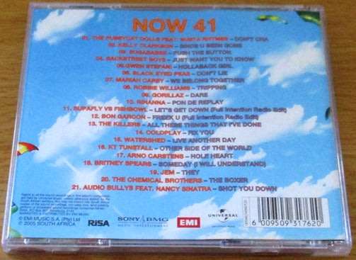 NOW THAT`S WHAT I CALL MUSIC 41 CD [Shelf V x 4]