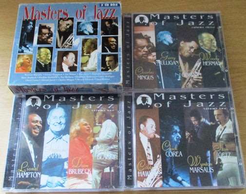 MASTERS OF JAZZ 3 CD BOX SET Includes Stan Getz Wynton Marsalis Pat Metheny Chick [Shelf box sets]