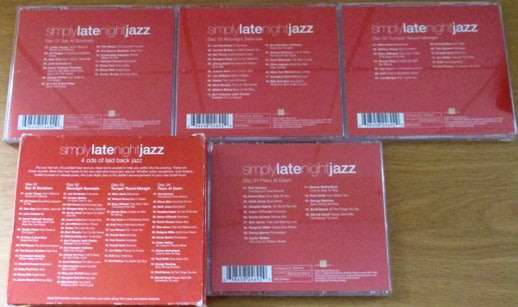 SIMPLY LATE NIGHT JAZZ 4 CDs of laid back Jazz BOX SET [box sets shelf]