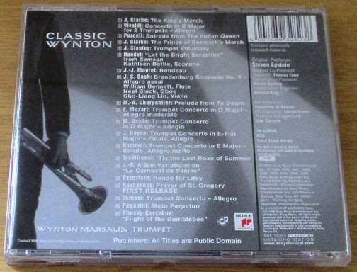 WYNTON MARSALIS Classic Wynton CD  [Shelf G x 25]