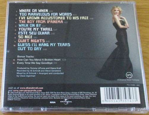DIANA KRALL Quiet Nights CD   [Shelf G x 25]