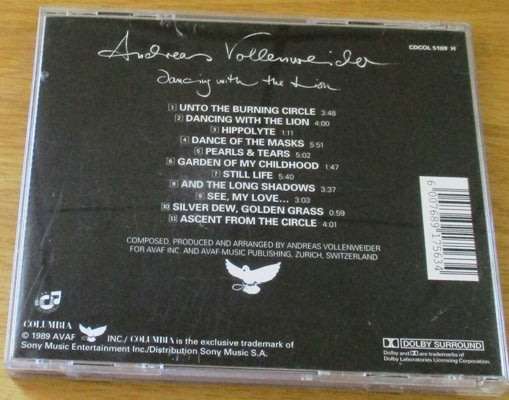 ANDREAS VOLLENWEIDER Dancing with the Lion CD   [Shelf G x 25]