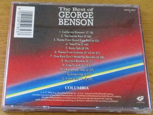 GEORGE BENSON The Best of George Benson The CTI Years  CD  [Shelf G x 25]