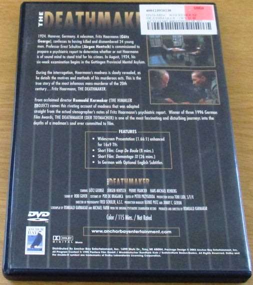 CULT FILM: The Deathmaker DVD