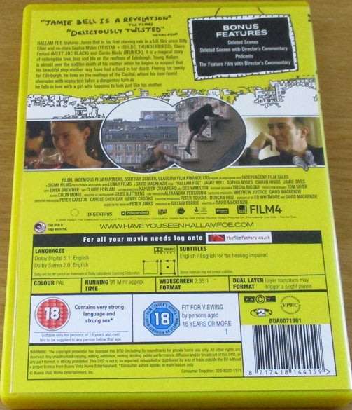 CULT FILM: Hallam Foe DVD