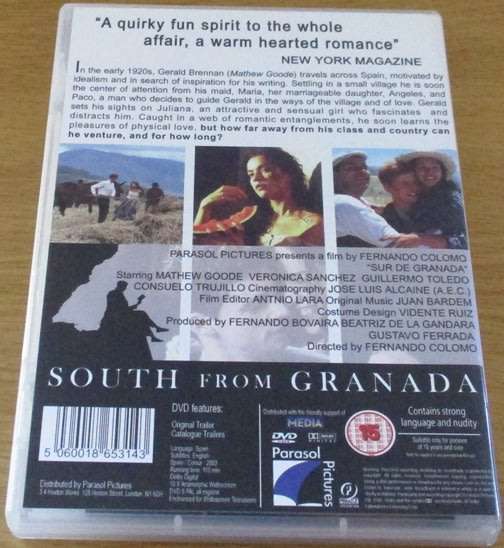 CULT FILM: South from Granada DVD SPANISH FILM