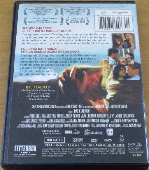 CULT FILM: Dias De Santiago / Days of Santiago DVD SPANISH FILM