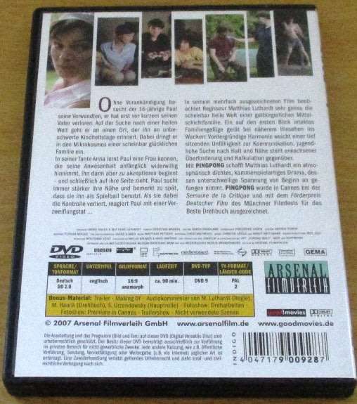 CULT FILM: Ping Pong DVD [DVD BOX 2] GERMAN with English Subtitles