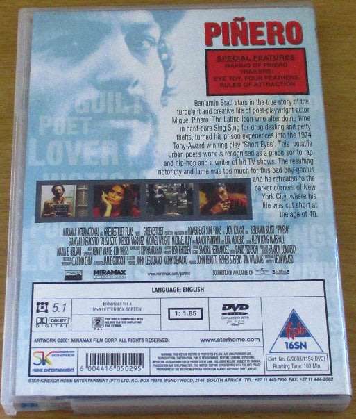CULT FILM: Pinero A True Story DVD [DVD BOX 2]