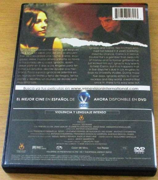 CULT FILM: Volveras DVD [DVD BOX 2] SPANISH with English Subtitles
