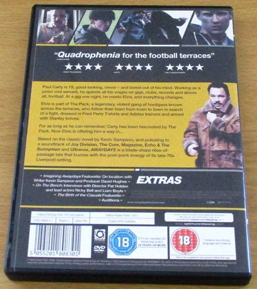 CULT FILM: Away Days DVD [DVD BOX 2] British Football Film