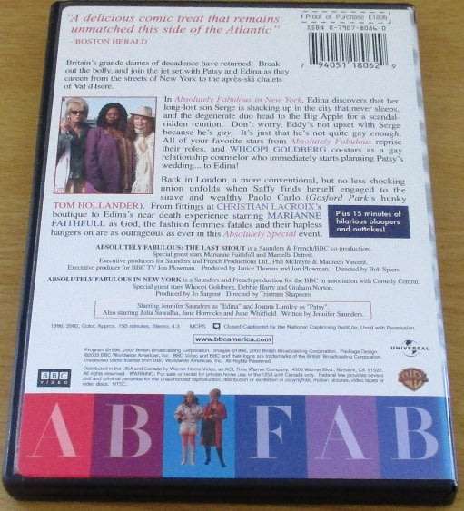 CULT FILM: Absolutely Fabulous Special DVD [DVD BOX 2]
