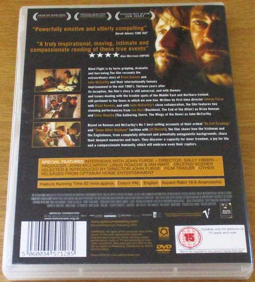 CULT FILM: Blind Flight The True Story of Brian Keenan and John Mccarthy DVD [DVD BOX 2]