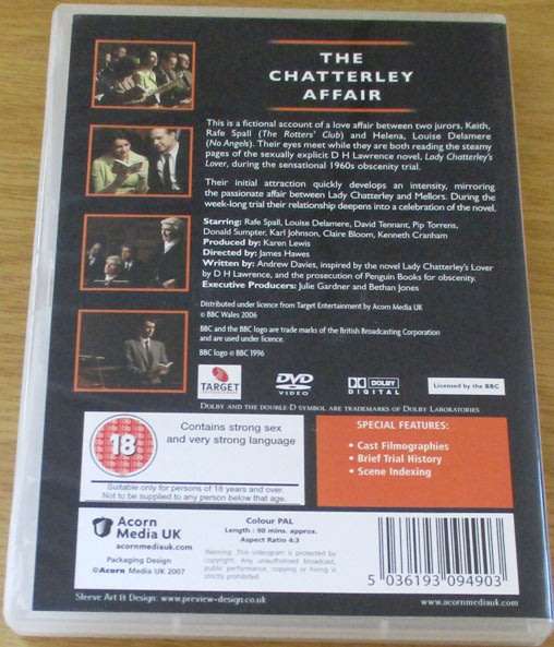 CULT FILM: The Chatterley Affair DVD [DVD BOX 4] BBC