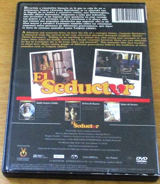 CULT FILM: El Seductor DVD [DVD BOX 4] SPANISH with English Subtitles