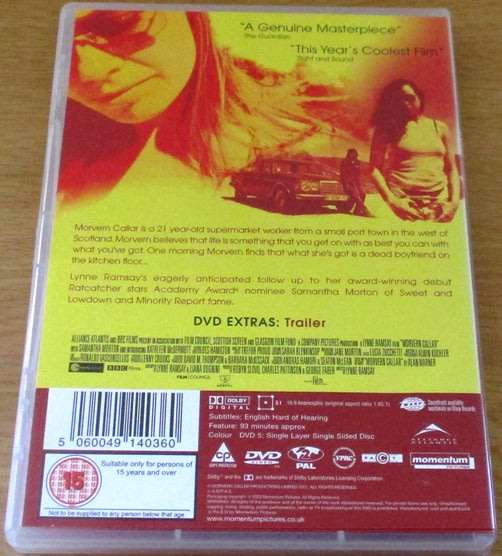 CULT FILM: Morvern Callar DVD [DVD BOX 7]