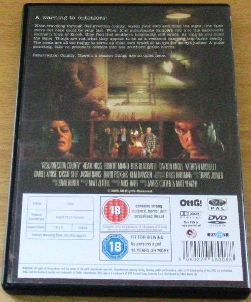 CULT FILM: Resurrection County DVD [DVD BOX 8]
