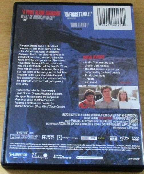 CULT FILM: Shotgun Stories DVD [DVD BOX 8]