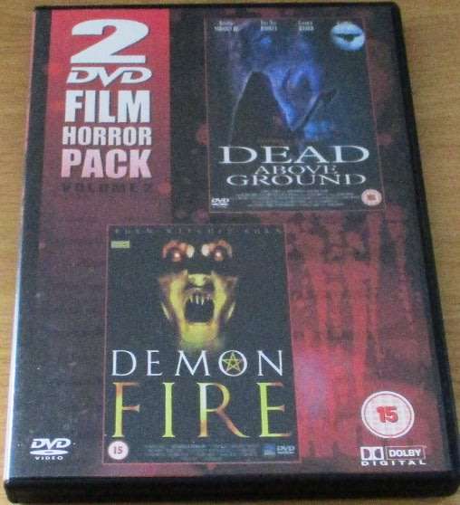HORROR PACK 2 x FILMS: Dead Above Ground / Demon Fire DVD [DVD BOX 2]