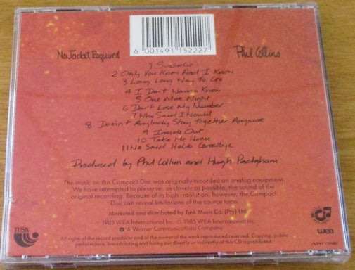 PHIL COLLINS No Jacket Required [Shelf G x 26]