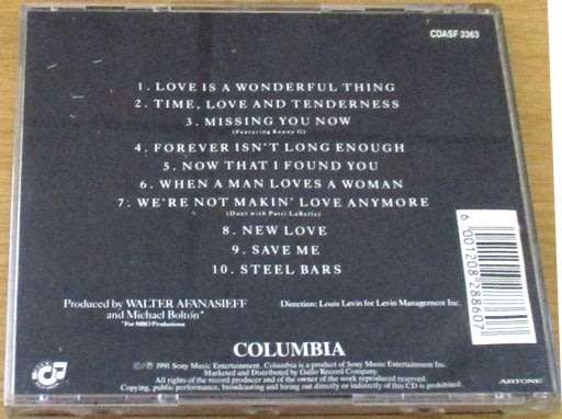 MICHAEL BOLTON Time Love and Tenderness  [Shelf V x 3]